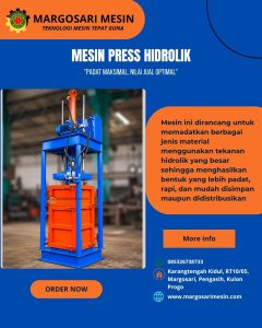 poster mesin press hidrolik