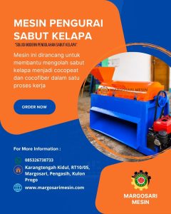 poster mesin pengurai sabut kelapa