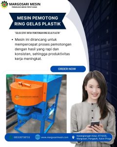 poster mesin pemotong ring gelas plastik