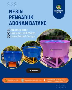 poster mesin pengaduk batako