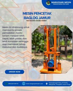 poster mesin press baglog jamur