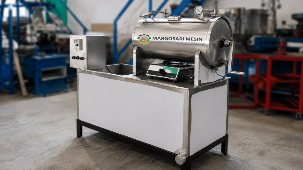 Mesin Vacuum Frying untuk mengolah buah dan sayuran menjadi keripik renyah